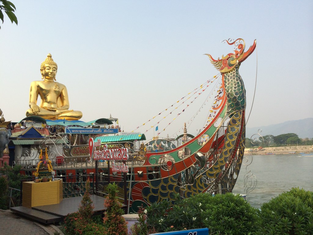 Buddha on a boat